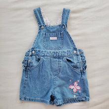 Load image into Gallery viewer, Vintage Y2k Butterfly Shortalls 18-24 months
