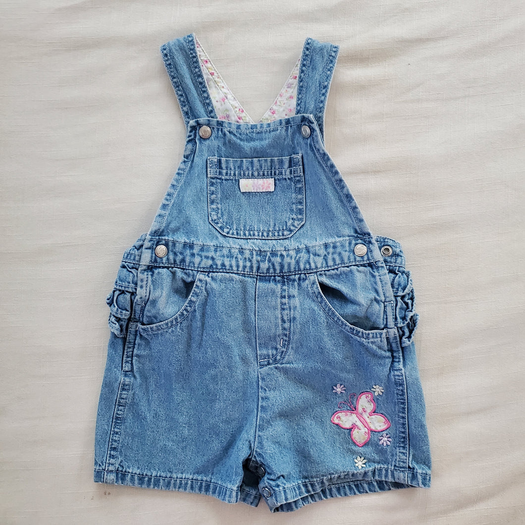 Vintage Y2k Butterfly Shortalls 18-24 months