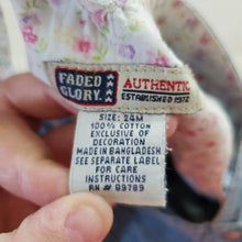 Load image into Gallery viewer, Vintage Y2k Butterfly Shortalls 18-24 months
