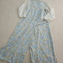 Load image into Gallery viewer, Vintage 70s Floral Pantsuit kids 12
