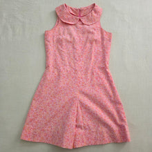 Load image into Gallery viewer, Vintage 70s Pink Floral Romper kids 14/16

