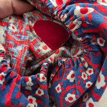 Load image into Gallery viewer, Vintage 70s Patriotic Floral Romper kids 14/16
