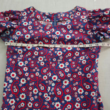 Load image into Gallery viewer, Vintage 70s Patriotic Floral Romper kids 14/16
