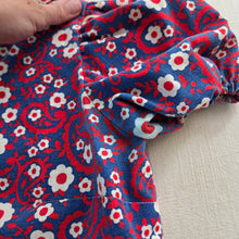 Load image into Gallery viewer, Vintage 70s Patriotic Floral Romper kids 14/16
