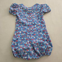 Load image into Gallery viewer, Vintage 70s Patriotic Floral Romper kids 14/16
