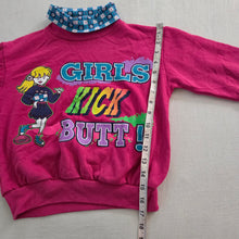 Load image into Gallery viewer, Vintage &quot;Girls Kick Butt&quot; Sweater kids 7/8
