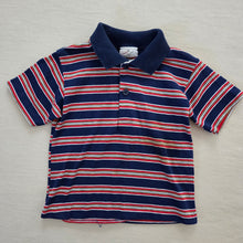 Load image into Gallery viewer, Vintage Navy/Red Striped Shirt 2t
