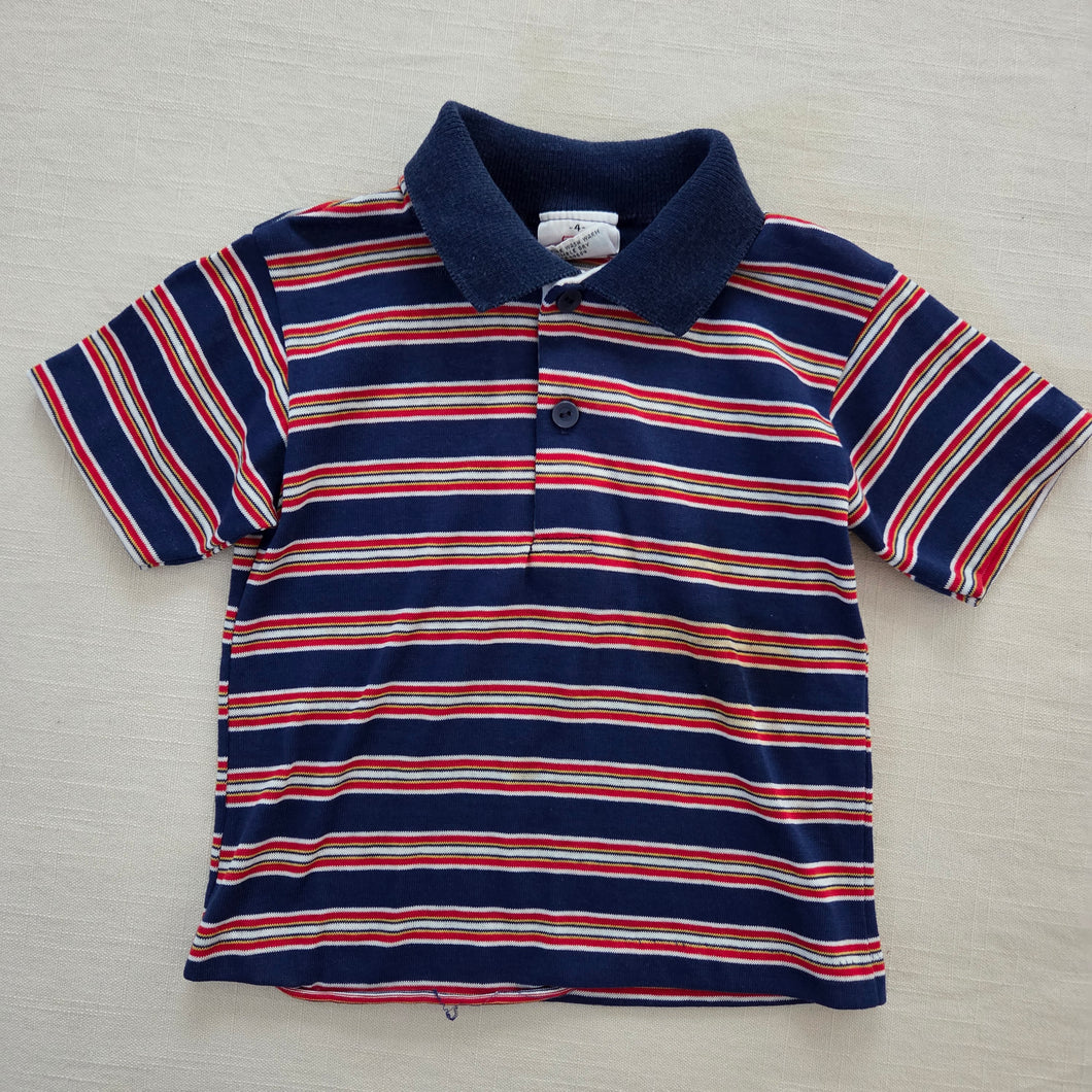 Vintage Navy/Red Striped Shirt 2t