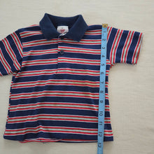 Load image into Gallery viewer, Vintage Navy/Red Striped Shirt 2t
