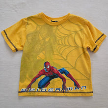 Load image into Gallery viewer, Y2k Spiderman Yellow Tee 3t/4t
