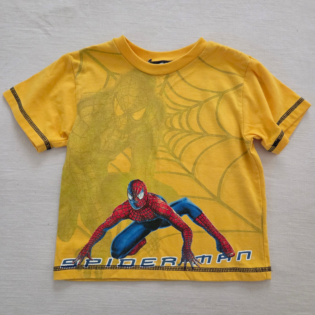 Y2k Spiderman Yellow Tee 3t/4t