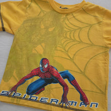 Load image into Gallery viewer, Y2k Spiderman Yellow Tee 3t/4t

