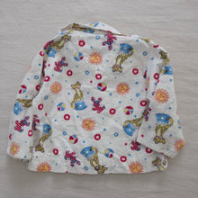 Load image into Gallery viewer, Vintage 60s Circus Theme Flannel PJ Top 18 kinths
