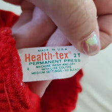 Load image into Gallery viewer, Vintage Healthtex Red Pants 18-24 months

