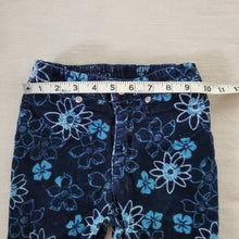 Load image into Gallery viewer, Vintage Blue Floral Cord Pants 5t
