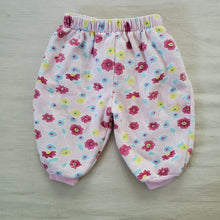 Load image into Gallery viewer, Vintage Pink Floral Jogger Pants 3-6 months
