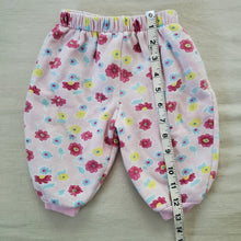 Load image into Gallery viewer, Vintage Pink Floral Jogger Pants 3-6 months
