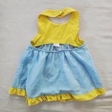 Load image into Gallery viewer, Vintage Yellow/Blue Halter Dress 9-12 months
