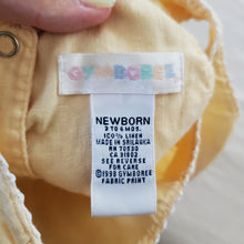 Load image into Gallery viewer, Vintage Gymboree Yellow Linen Flower  Dress 3-6 months
