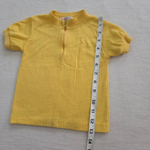 Load image into Gallery viewer, Vintage Healthtex Yellow Ribbed Shirt 24 months
