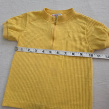 Load image into Gallery viewer, Vintage Healthtex Yellow Ribbed Shirt 24 months
