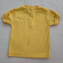 Load image into Gallery viewer, Vintage Healthtex Yellow Ribbed Shirt 24 months
