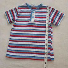 Load image into Gallery viewer, Vintage Primary Striped Ribbed Shirt 2t/3t
