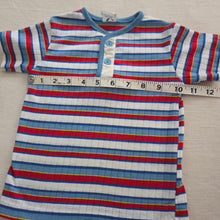 Load image into Gallery viewer, Vintage Primary Striped Ribbed Shirt 2t/3t
