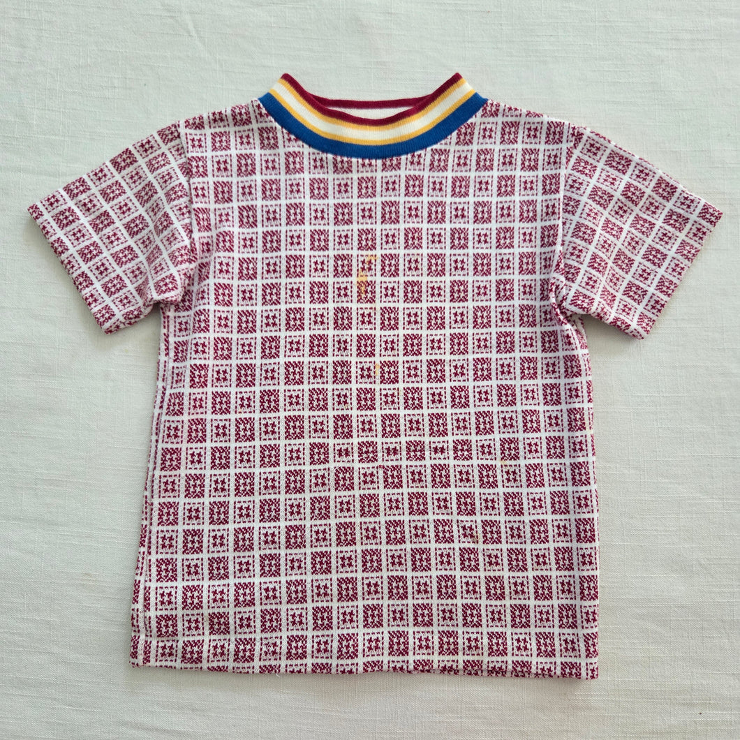 Vintage Healthtex Square Pattern Shirt 4t/5t