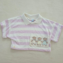 Load image into Gallery viewer, Vintage Striped Bear Crop Top 2/3t
