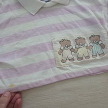 Load image into Gallery viewer, Vintage Striped Bear Crop Top 2/3t
