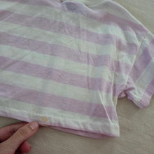Load image into Gallery viewer, Vintage Striped Bear Crop Top 2/3t
