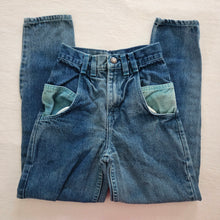 Load image into Gallery viewer, Vintage 80s High Waisted Jeans kids 8 SLIM
