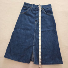 Load image into Gallery viewer, Vintage Wrangler Jean Skirt kids 10 SLIM
