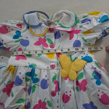 Load image into Gallery viewer, Vintage Butterfly Tulip Pantsuit 4t

