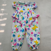Load image into Gallery viewer, Vintage Butterfly Tulip Pantsuit 4t

