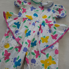 Load image into Gallery viewer, Vintage Butterfly Tulip Pantsuit 4t
