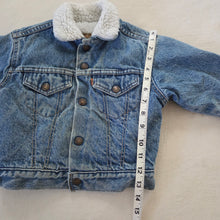 Load image into Gallery viewer, Vintage Levi's Sherpa Jean Jacket Orange Tab 2t
