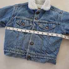 Load image into Gallery viewer, Vintage Levi's Sherpa Jean Jacket Orange Tab 2t
