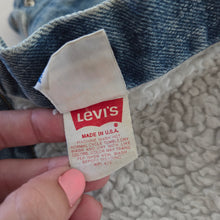 Load image into Gallery viewer, Vintage Levi's Sherpa Jean Jacket Orange Tab 2t
