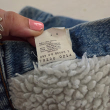 Load image into Gallery viewer, Vintage Levi's Sherpa Jean Jacket Orange Tab 2t
