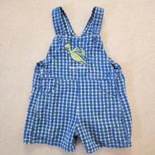 Load image into Gallery viewer, Vintage Oshkosh Turtle Plaid Shortalls 12 months

