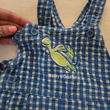 Load image into Gallery viewer, Vintage Oshkosh Turtle Plaid Shortalls 12 months
