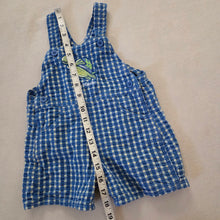 Load image into Gallery viewer, Vintage Oshkosh Turtle Plaid Shortalls 12 months

