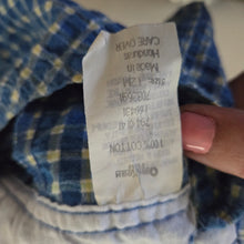 Load image into Gallery viewer, Vintage Oshkosh Turtle Plaid Shortalls 12 months
