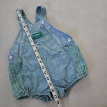 Load image into Gallery viewer, Vintage Oshkosh Blue/Green Striped Bubble 24 months
