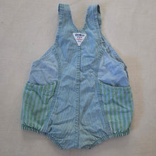 Load image into Gallery viewer, Vintage Oshkosh Blue/Green Striped Bubble 24 months
