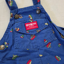 Load image into Gallery viewer, Vintage Oshkosh Toy Boat Bubble Shortalls 9-12 months
