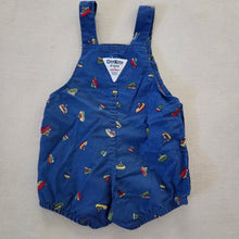 Load image into Gallery viewer, Vintage Oshkosh Toy Boat Bubble Shortalls 9-12 months
