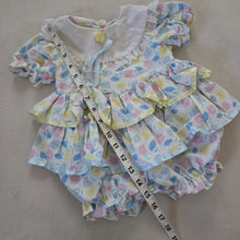 Load image into Gallery viewer, Vintage Floral Ruffled Romper 12 months
